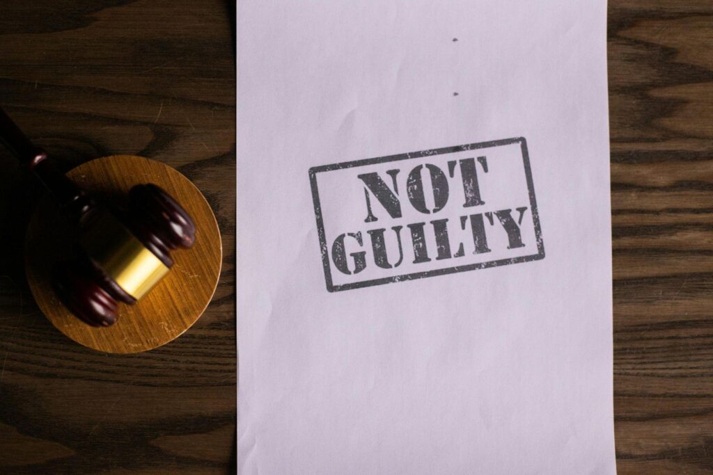 Not Guilty And A Gavel